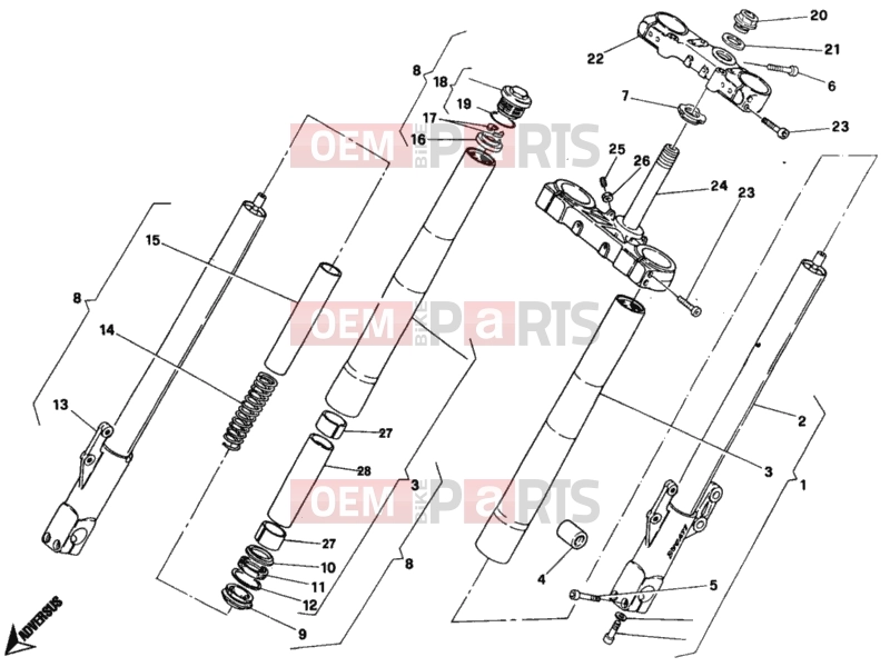 DUCATI 2003 Monster 400 FRONT FORK » FRONT SUSPENSION