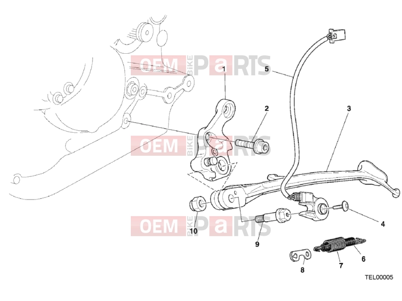 DUCATI 2003 Monster 400 SIDE STAND » ACCESSORIES
