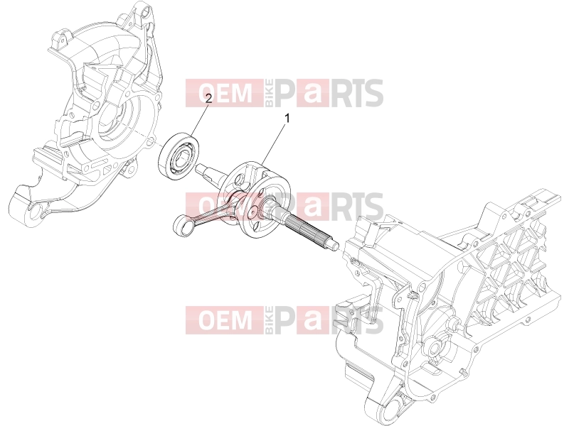 PIAGGIO Zip 50 4T Engine » Crankshaft