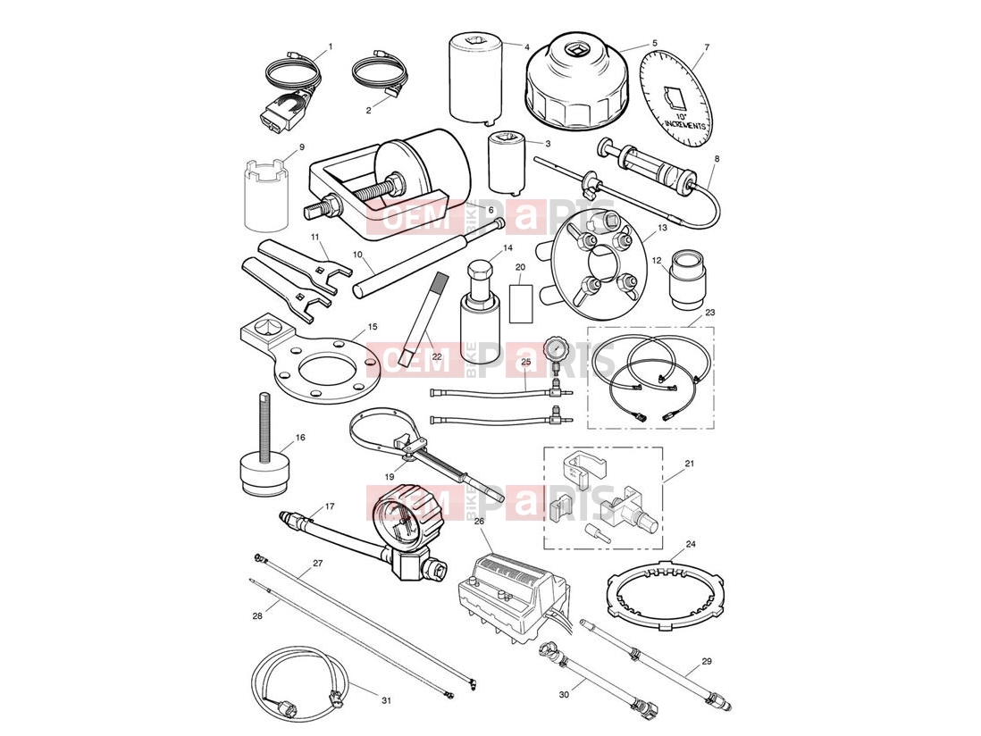 Triumph 2006 DAYTONA 600 & 650 Service Tools