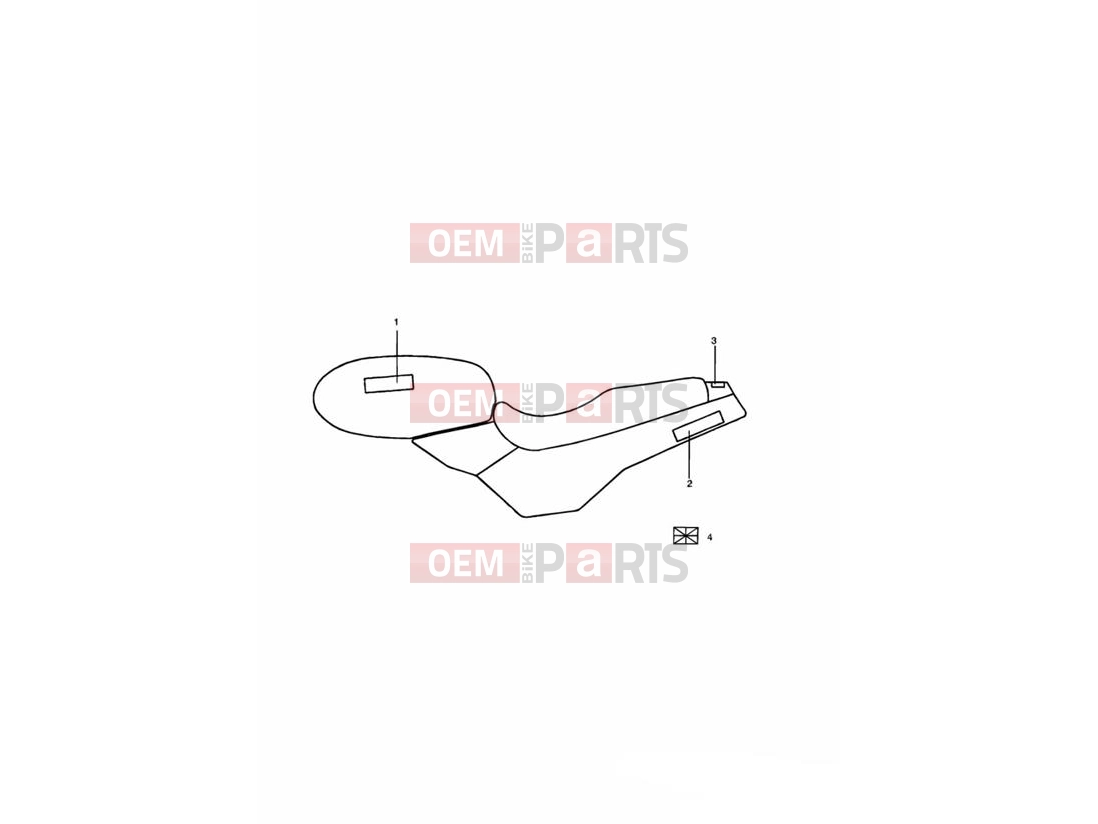 Triumph 1992 TRIDENT Decals Jet Black & Ruby Red 55072 »