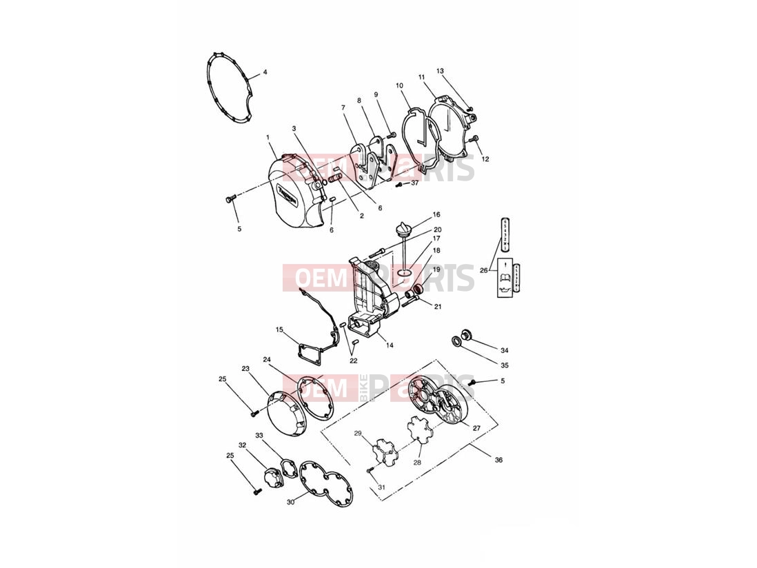 Triumph 1992 TRIDENT Engine Covers Black 4902 »