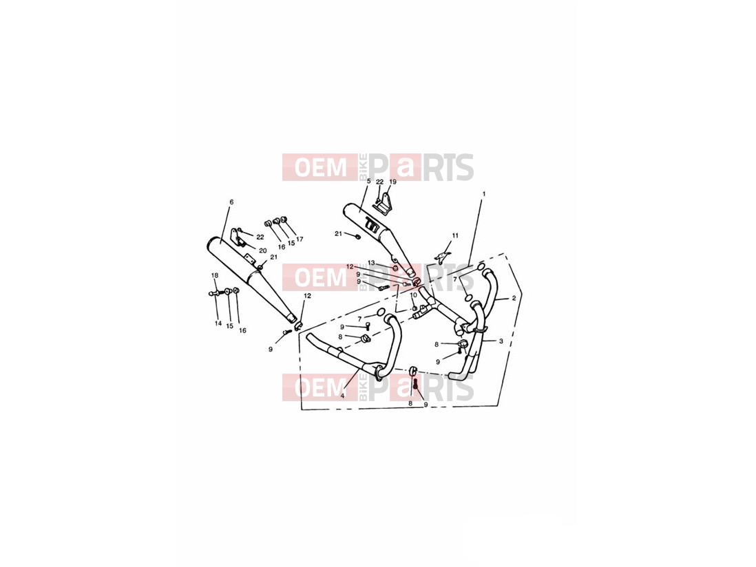 Triumph 1993 TRIDENT Exhaust System » 4901