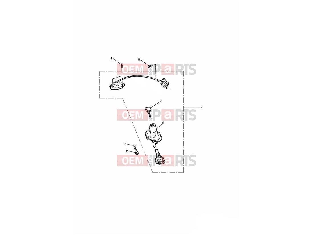 Triumph 2000 THUNDERBIRD SPORT Ignition Switch/Seat Lock
