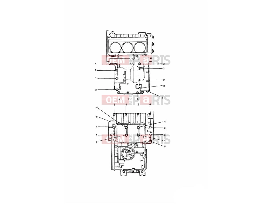 Triumph 2001 THUNDERBIRD SPORT Crankcase Fixings