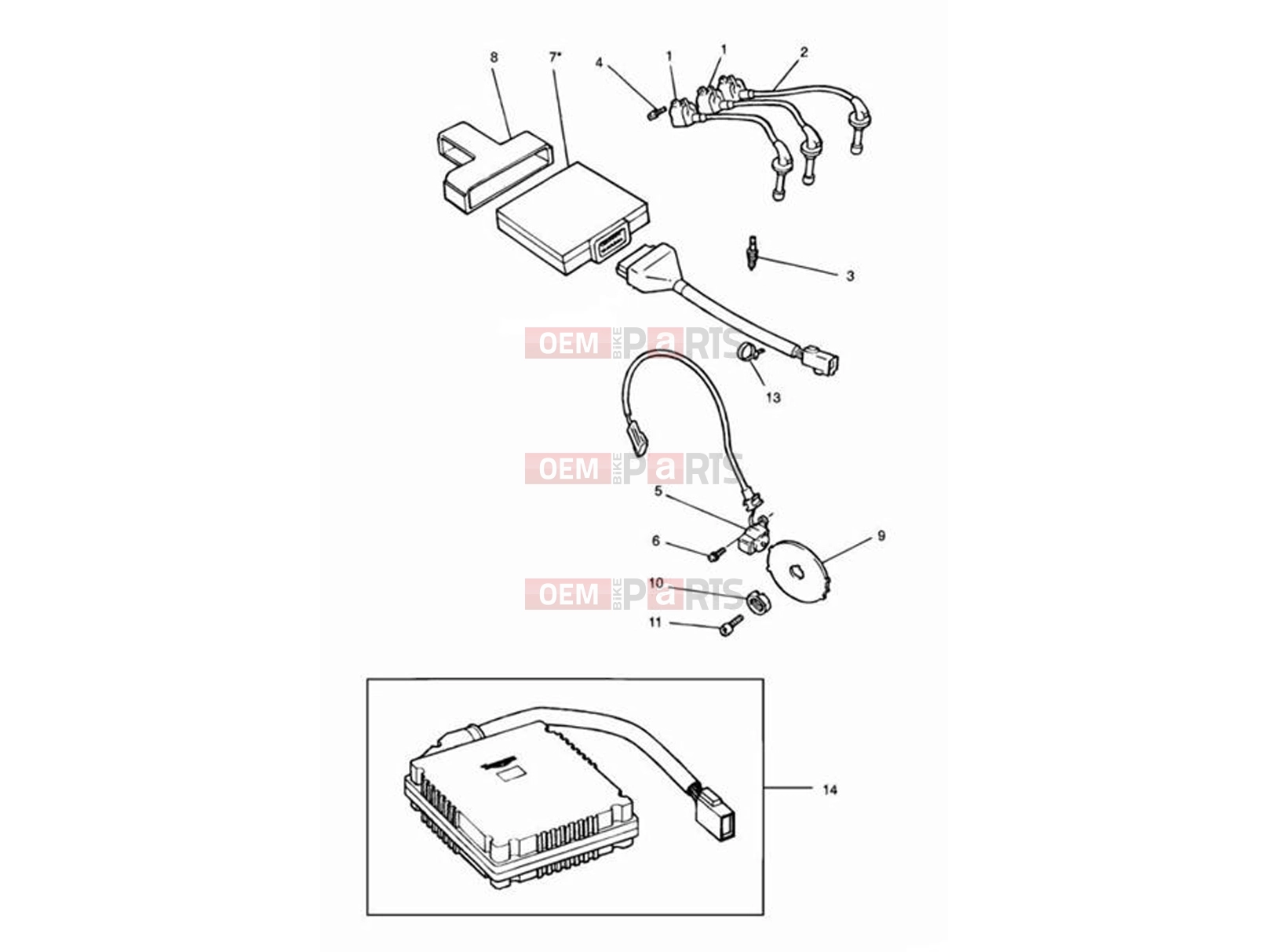 Triumph 1993 SPEED TRIPLE (CARBS) Ignition System