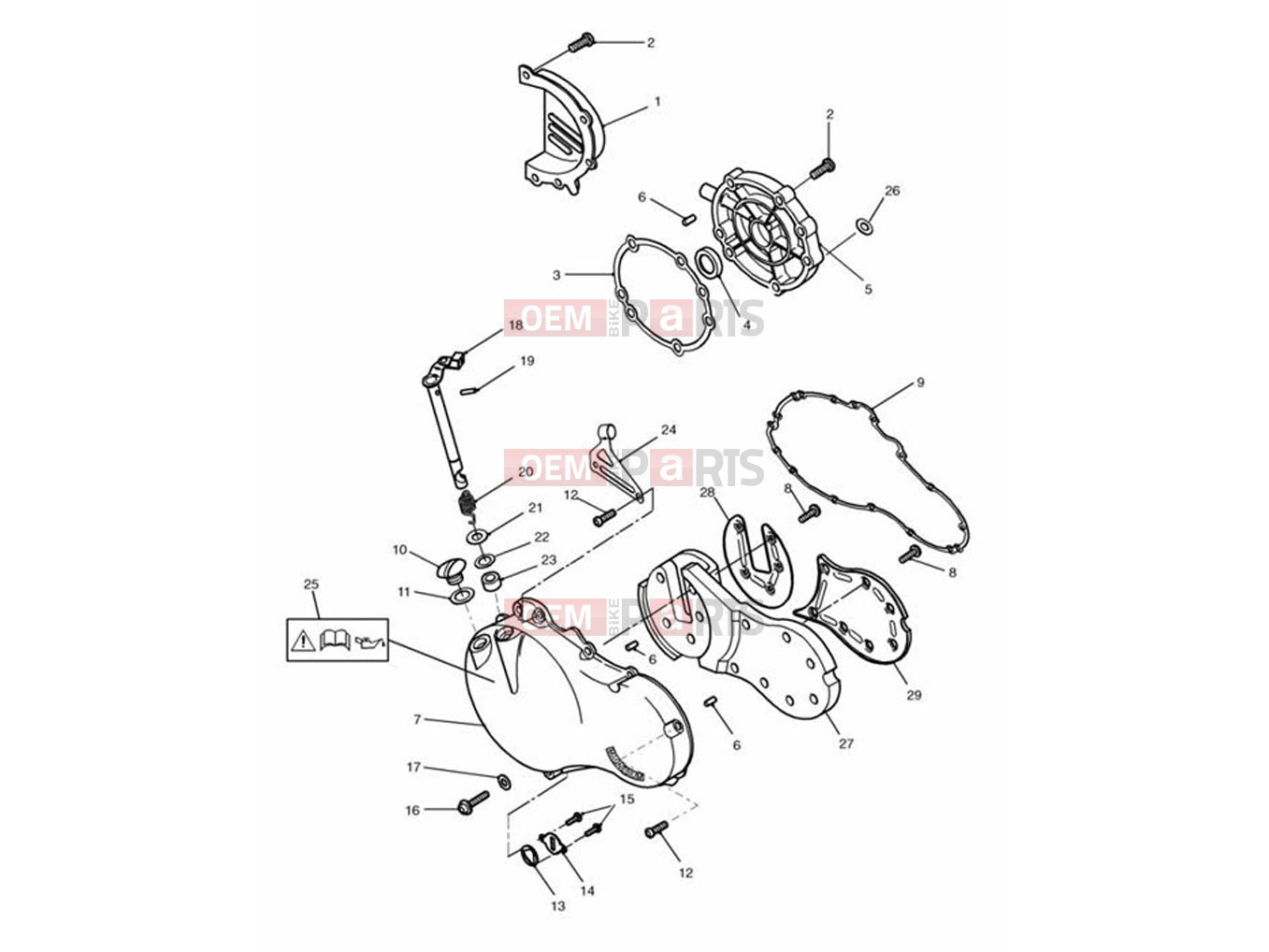 Triumph 2000 SPEED TRIPLE 885cc\955cc (EFI) > 141871 Engine Covers