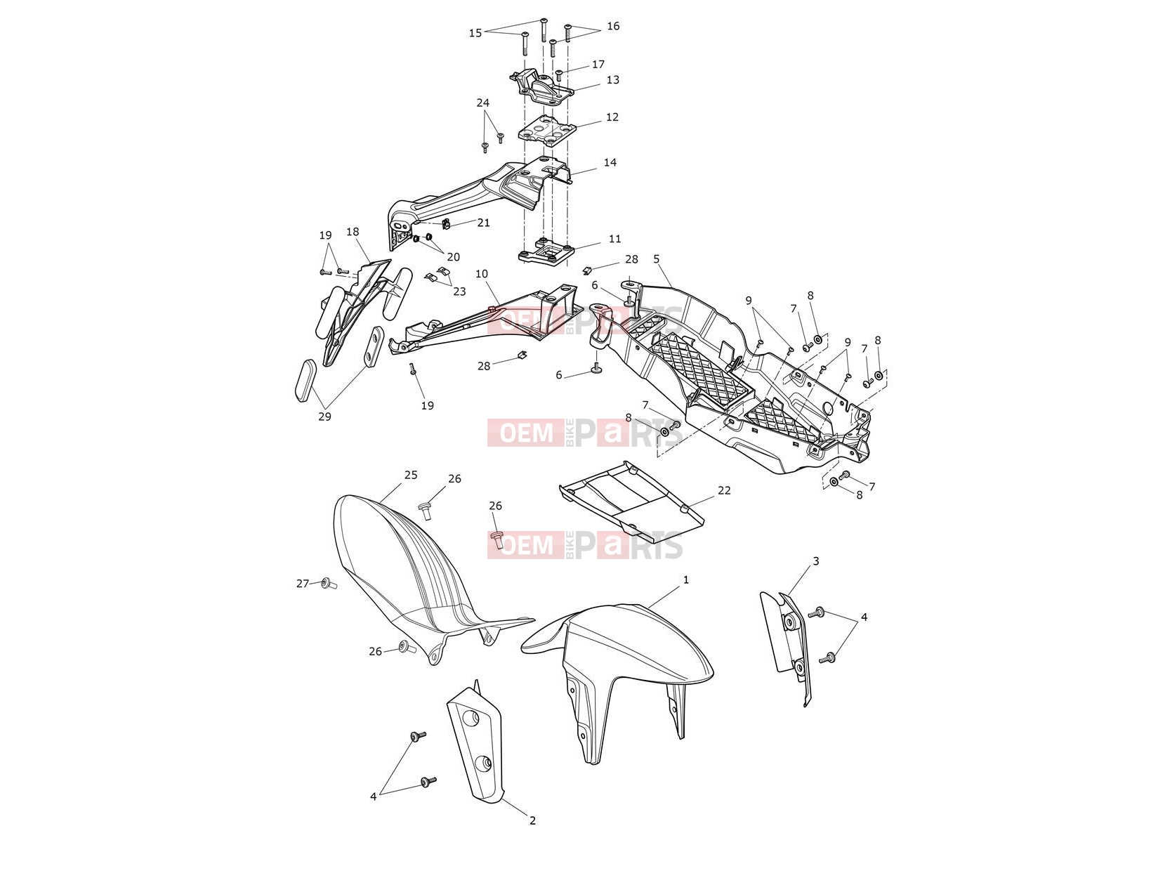 Triumph 2020 Speed Triple S Mudguards