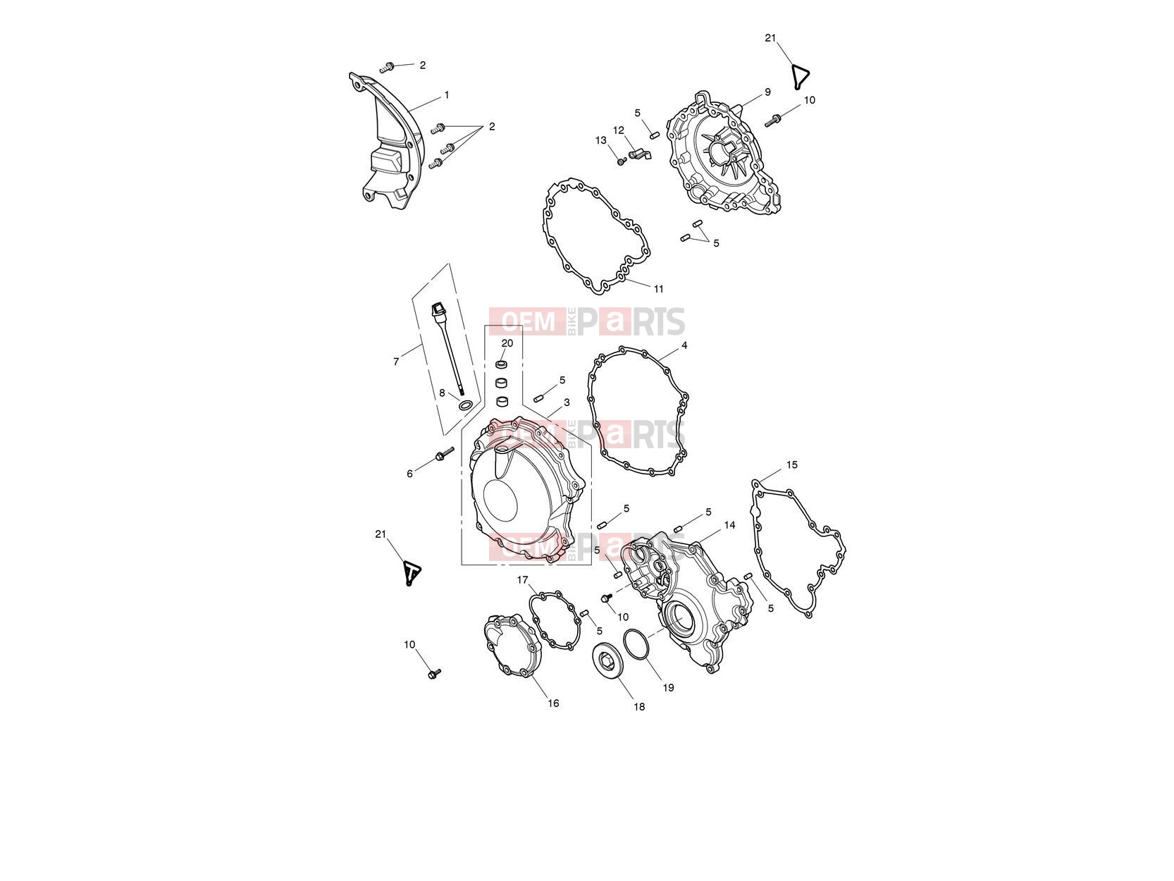 Triumph 2020 Speed Triple S Engine Covers