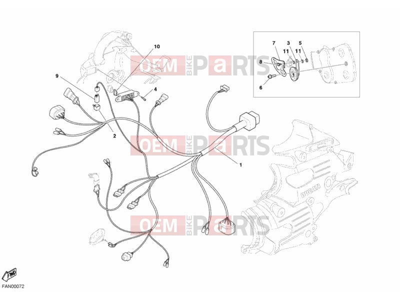 DUCATI 2003 Superbike 749 CABLE HEADLIGHT » LIGHTING SYSTEM