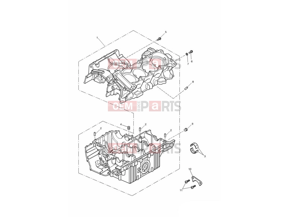 Triumph 2002 SPEED FOUR Crankcases