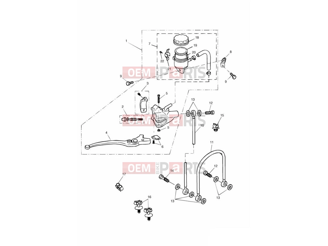 Triumph 2005 SPEED FOUR Front Brake Master Cylinder