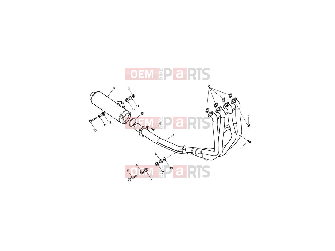 Triumph 2005 SPEED FOUR Exhaust System