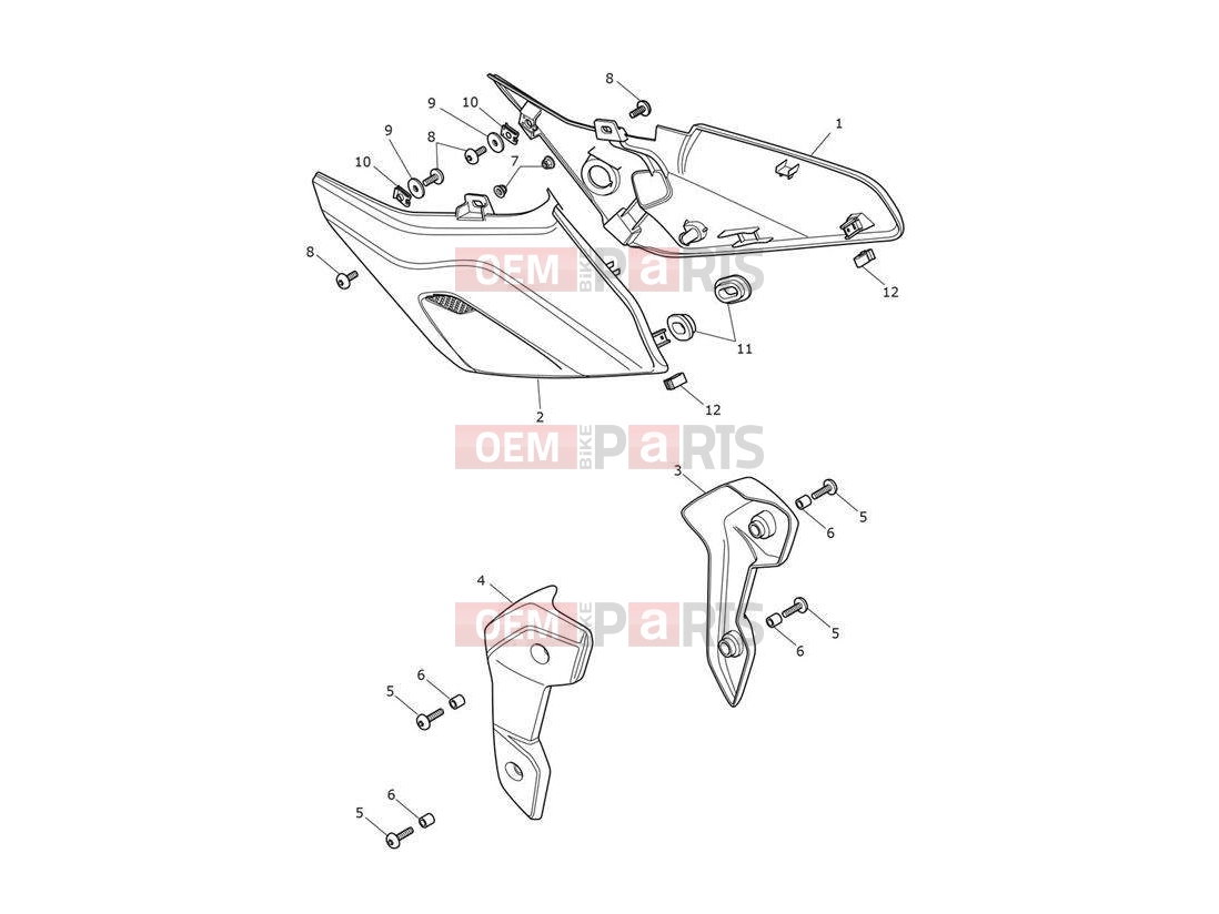 Triumph 2021 TRIDENT 660 Side Fairings