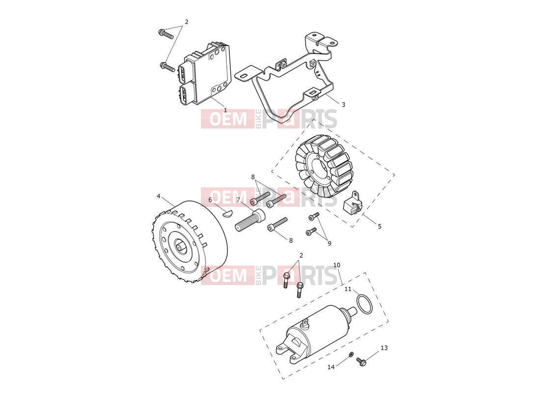 Triumph 2021 TRIDENT 660 Alternator & Starter