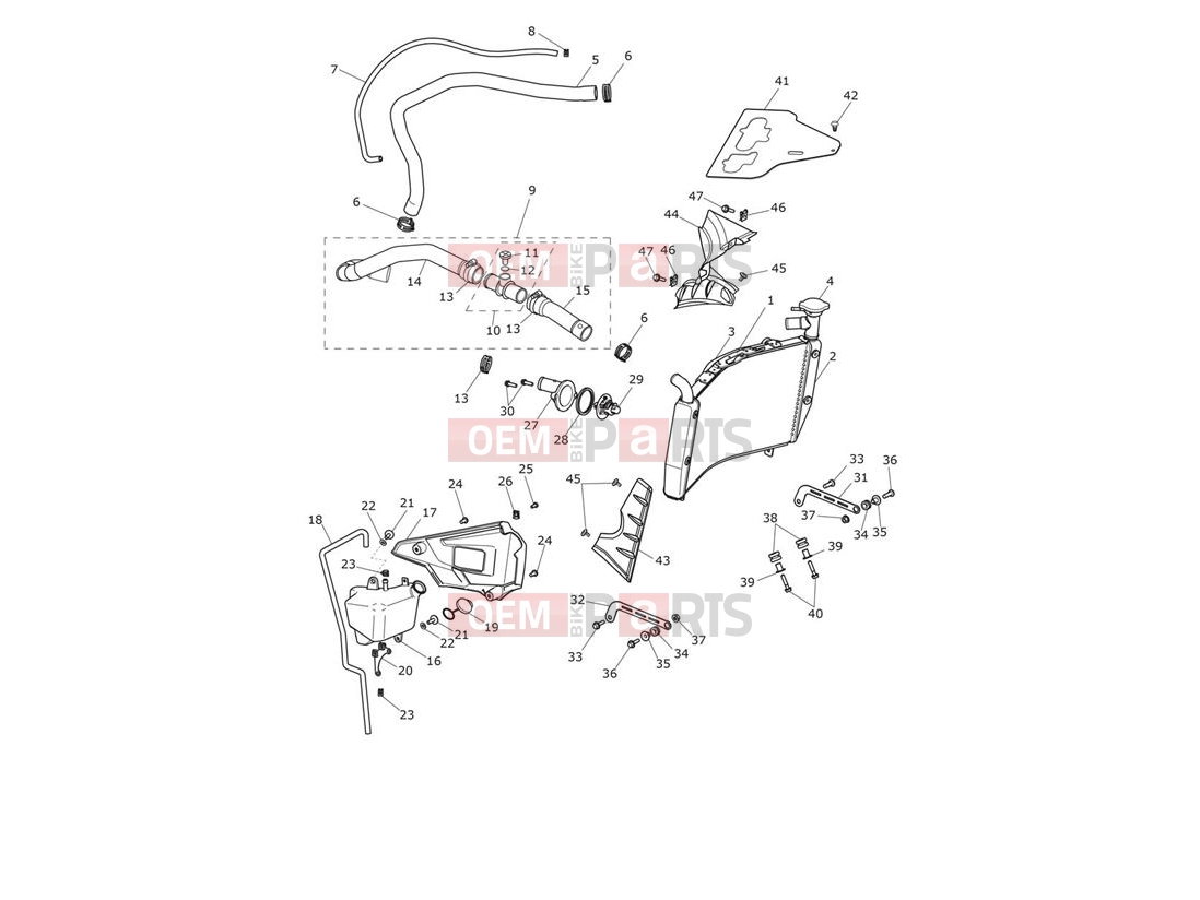 Triumph 2017 TIGER EXPLORER XC 740277 > Cooling System