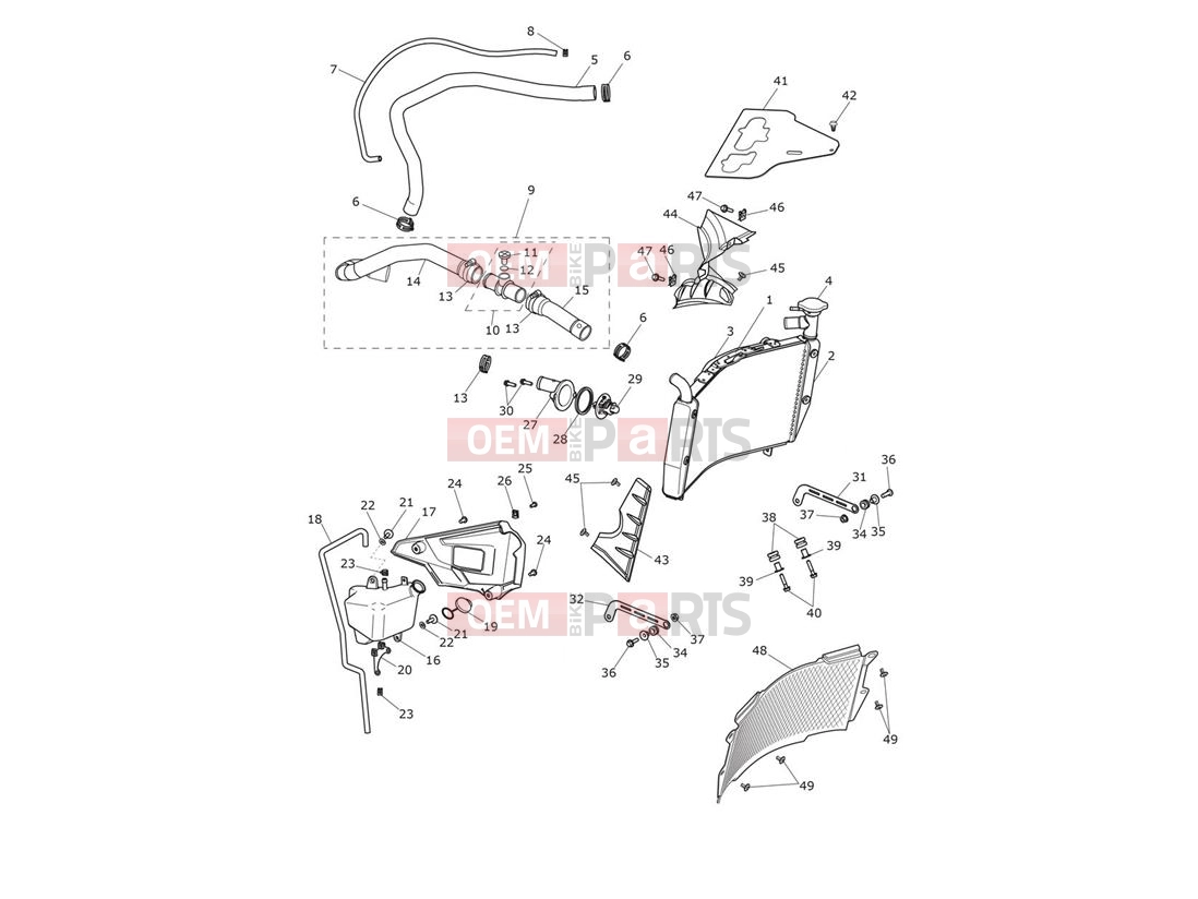 Triumph 2017 TIGER EXPLORER XCX 740277 > Cooling System