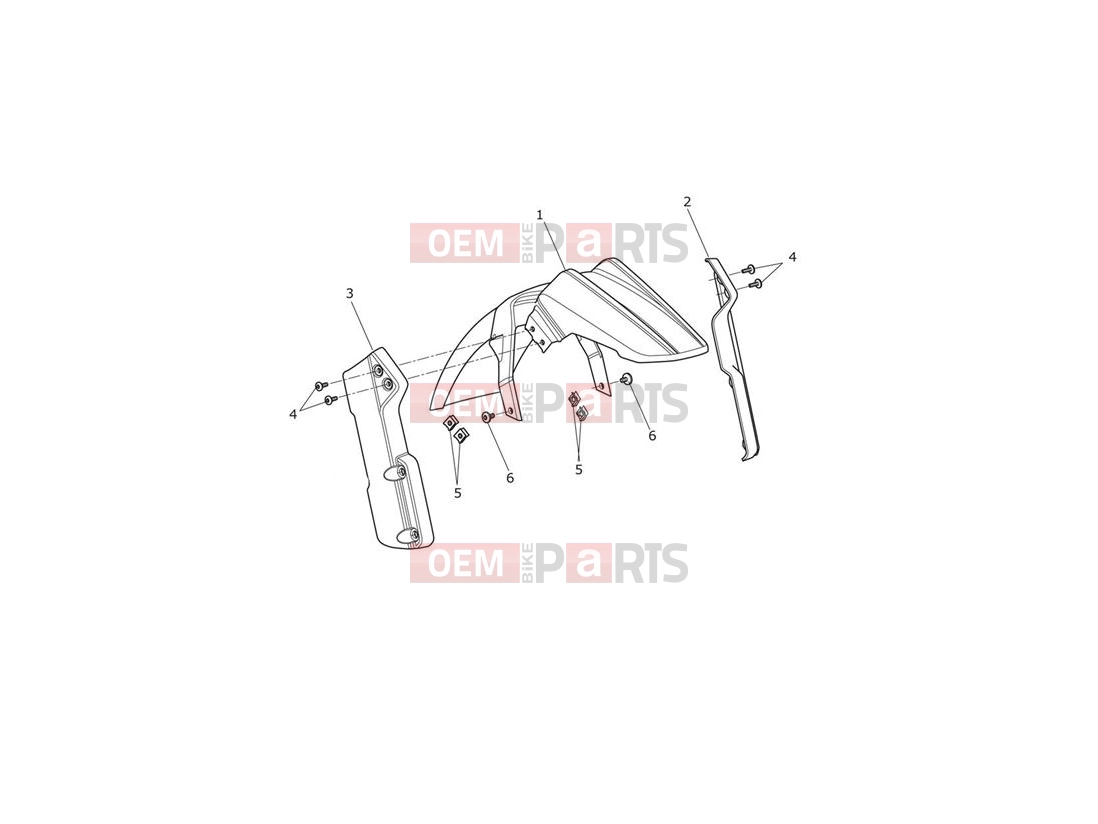 Triumph 2018 TIGER EXPLORER XRT 740277 > Front Mudguard