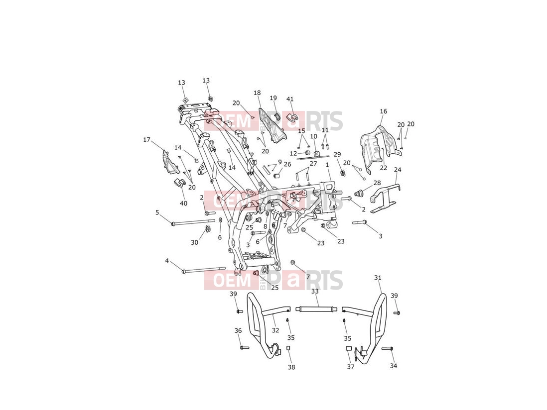 Triumph 2016 Tiger Explorer > 740276 TIGER EXPLORER XC Main Frame Assembly