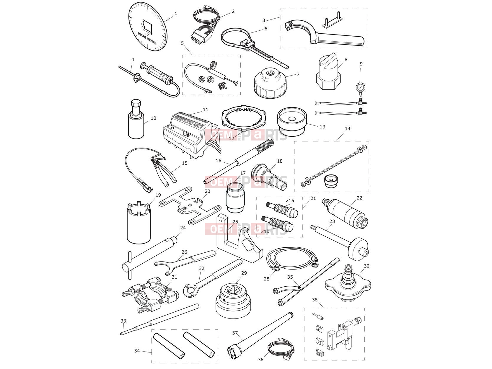 Triumph 2016 THRUXTON Service Tools