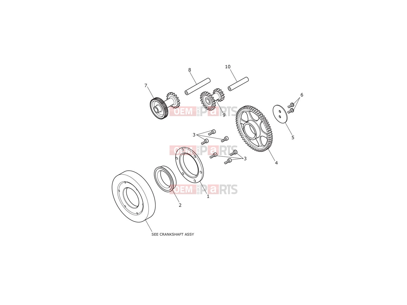 Triumph 2017 THRUXTON Starter Drive Gears
