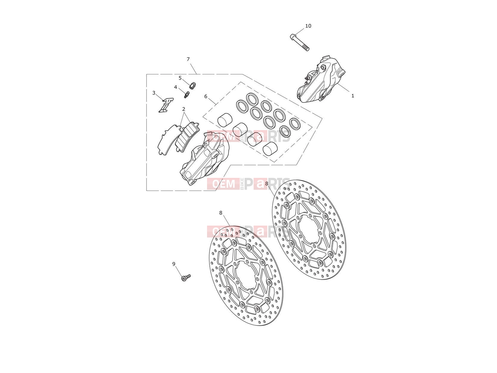 Triumph 2016 THRUXTON R Front Brake Caliper & Disc