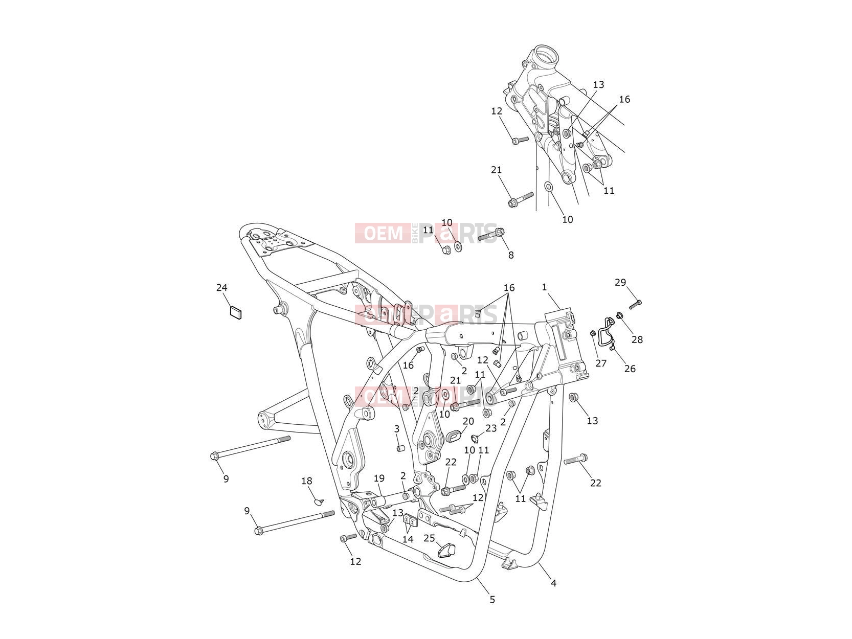 Triumph 2018 THRUXTON R Main Frame Assembly