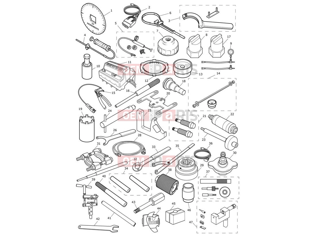 Triumph 2020 Thruxton RS Service Tools