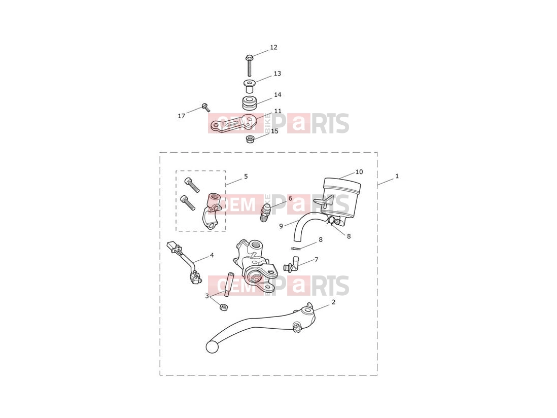 Triumph 2020 Thruxton RS Front Master Cylinder Assy