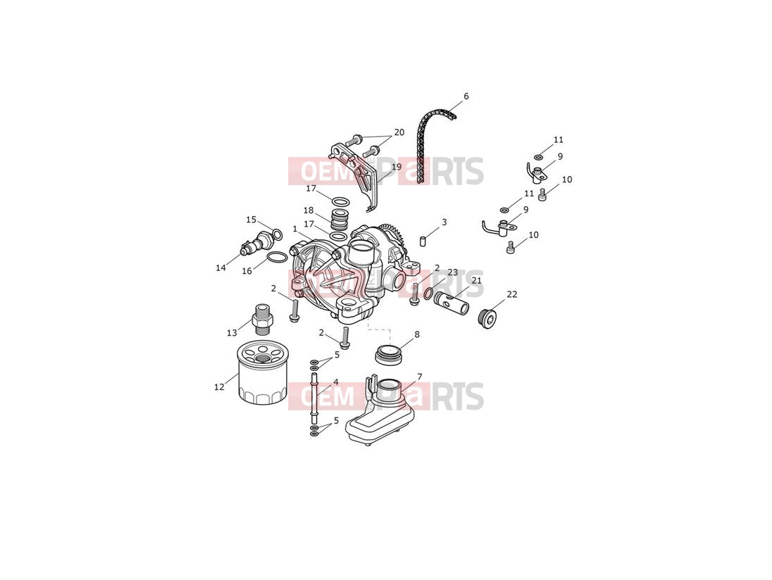 Triumph 2021 Thruxton RS Lubrication system