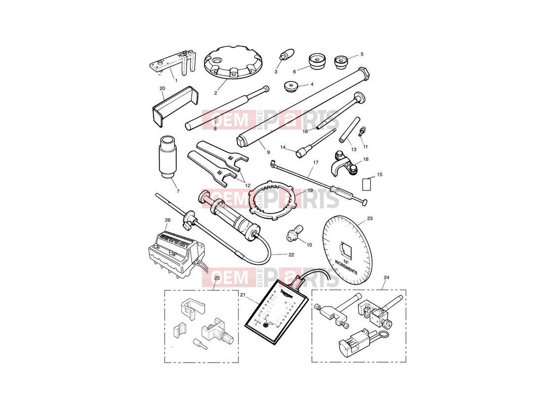 Triumph 1994 SPRINT CARBS Service Tools All Versions