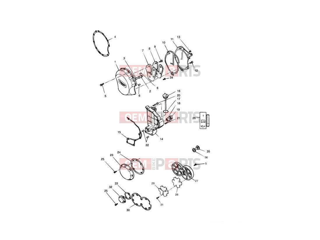 Triumph 1996 SPRINT CARBS Engine Covers Black Engines
