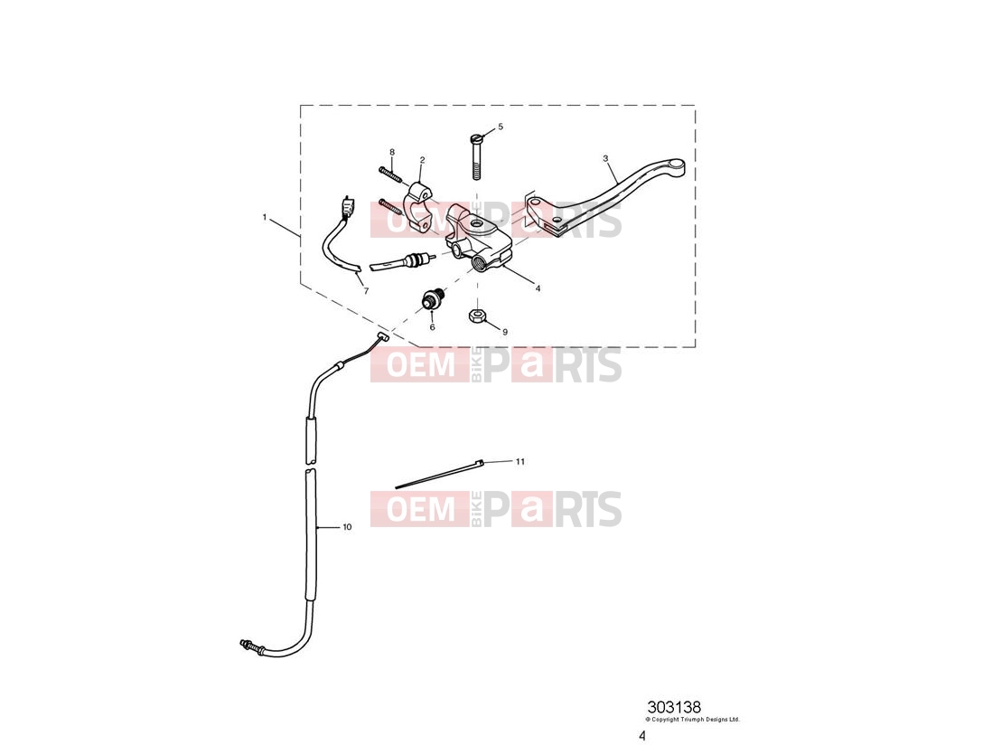 Triumph 2000 SPRINT RS > 139276 Control Cables
