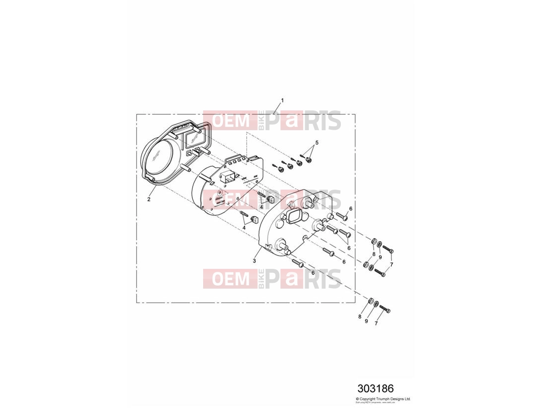 Triumph 2001 SPRINT RS > 139276 Instruments