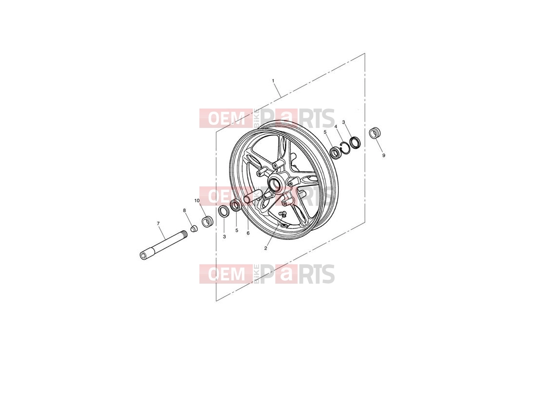 Triumph 2005 SPRINT ST 208167 > Front Wheel