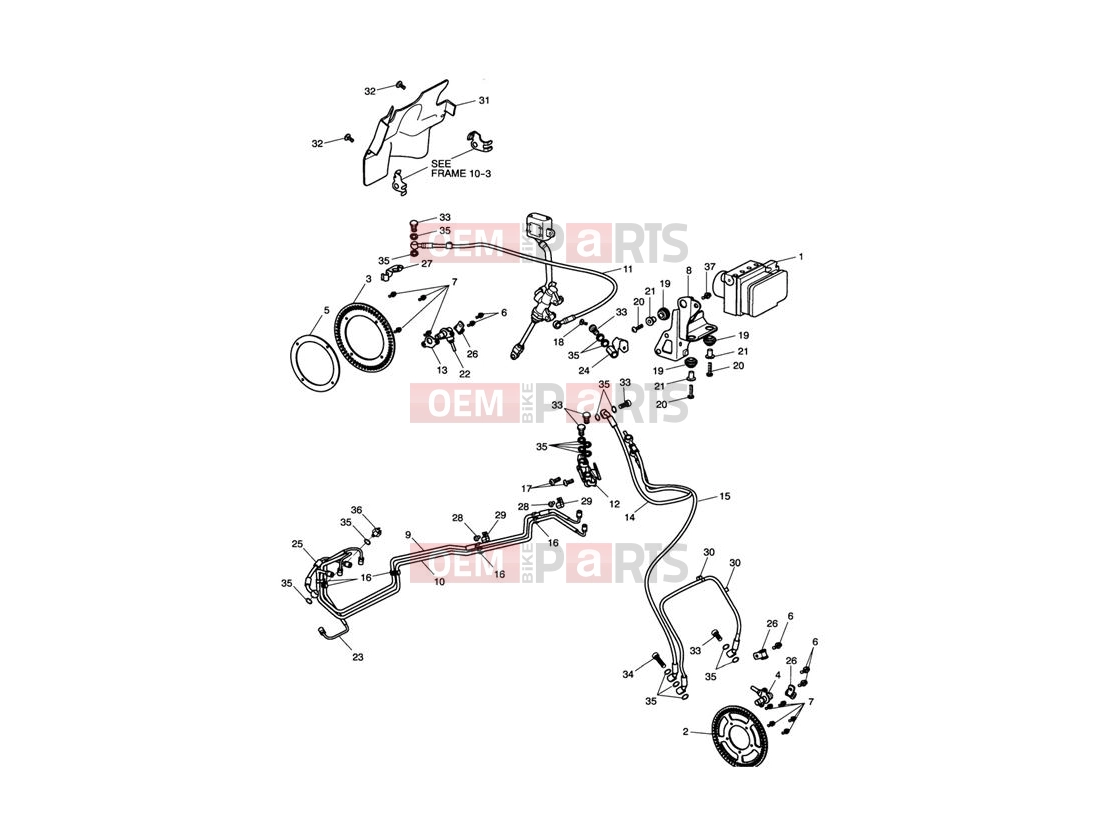 Triumph 2005 SPRINT ST 208167 > ABS Components - Roadster Versio