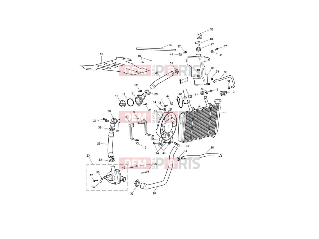 Triumph 2007 SPRINT ST 208167 > Cooling System