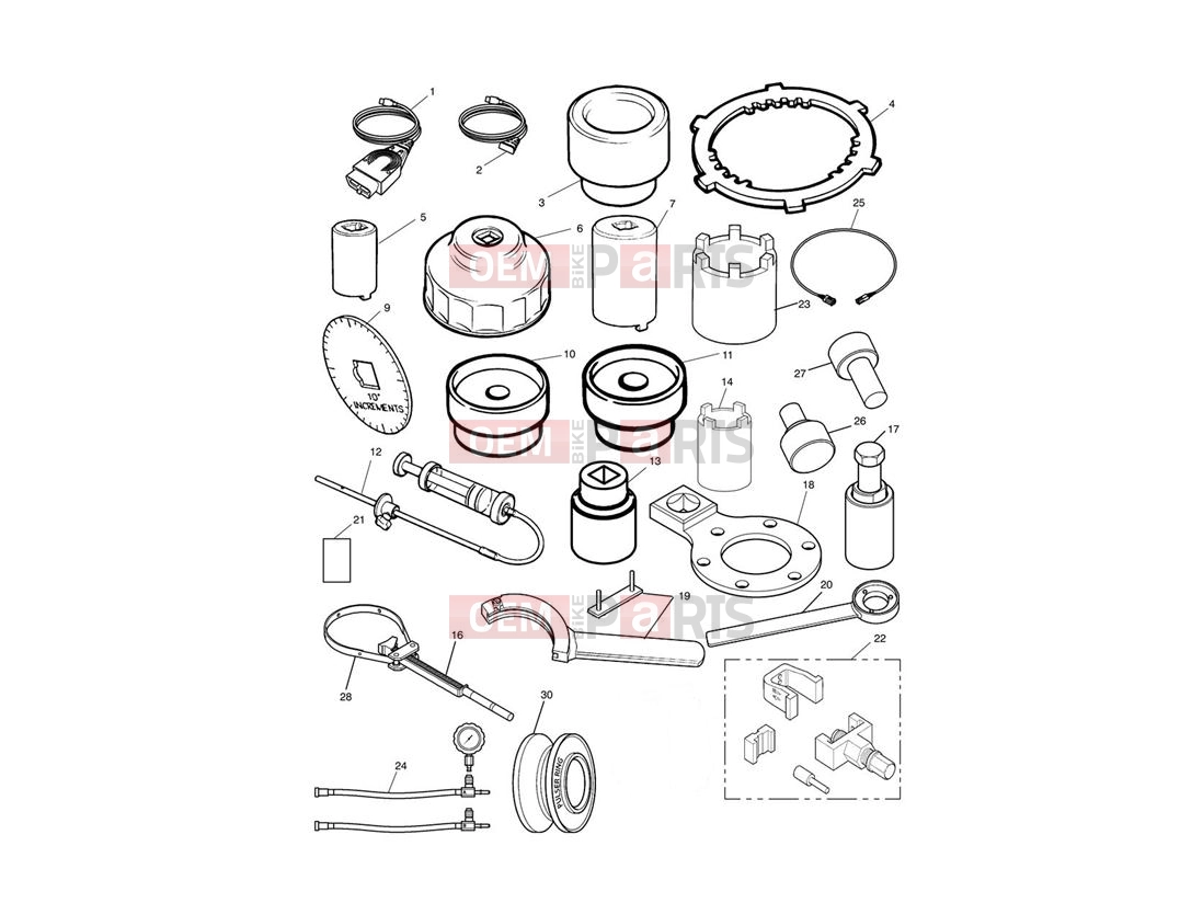 Triumph 2008 SPRINT ST 208167 > Service Tools