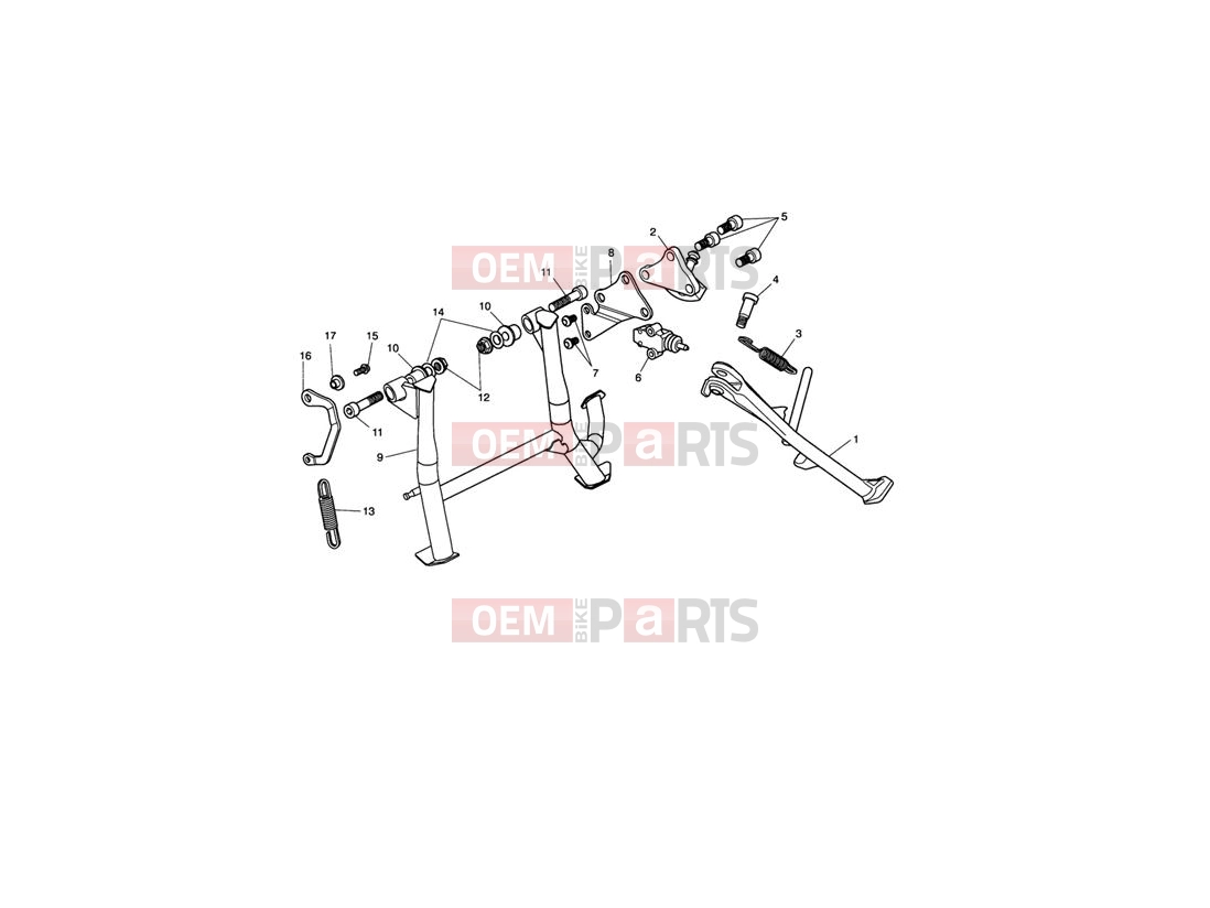 Triumph 2008 SPRINT ST 208167 > Sidestand & Centrestand