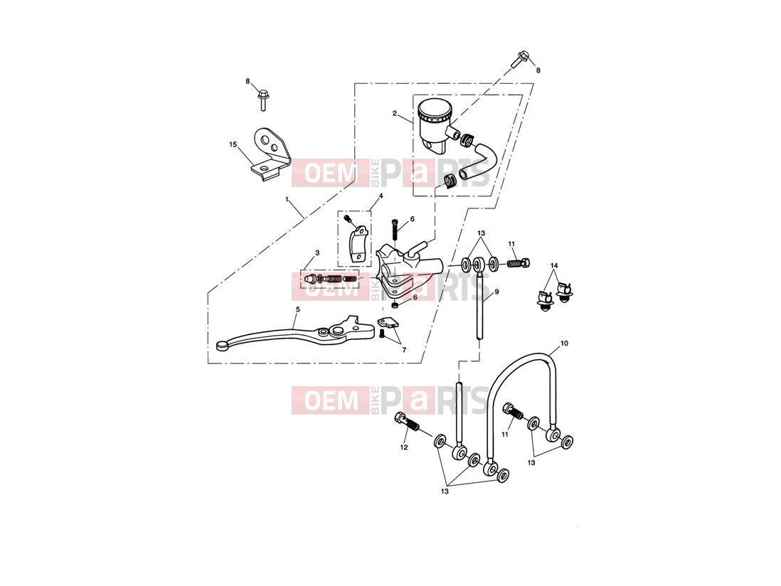 Triumph 2008 SPRINT ST 208167 > Front Brake Master Cylinder