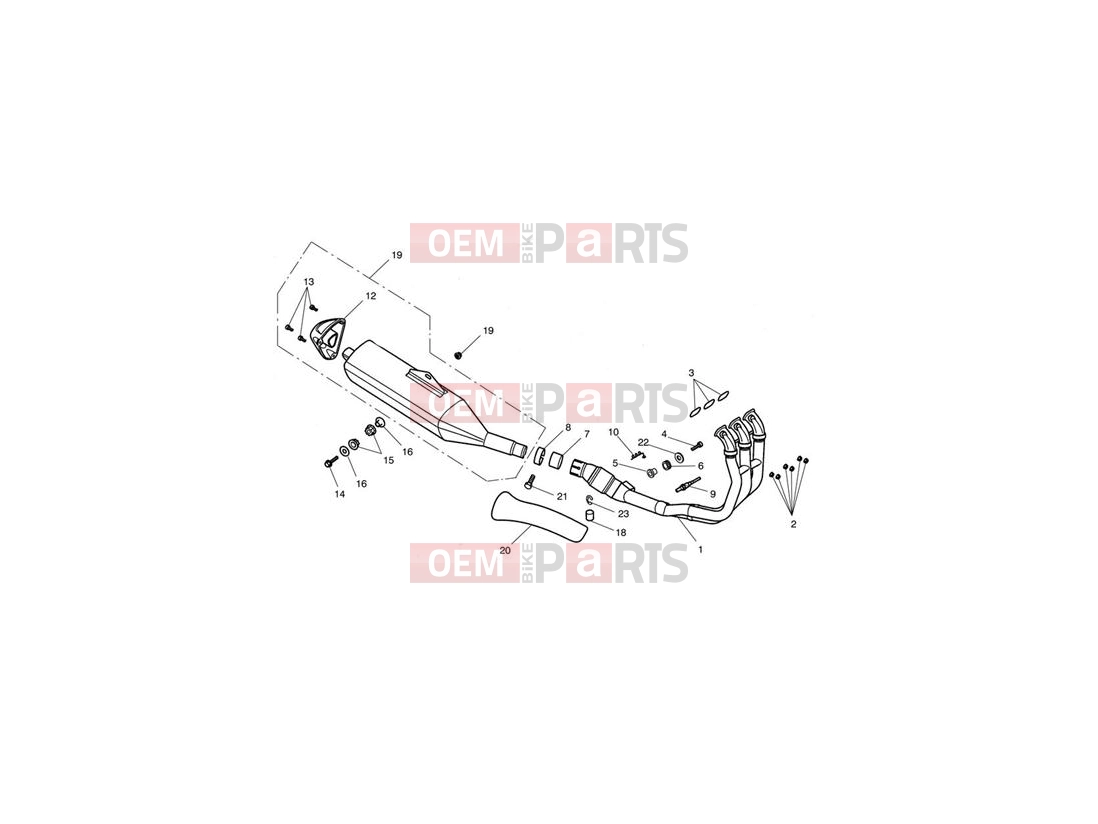 Triumph 2018 SPRINT GT Exhaust System
