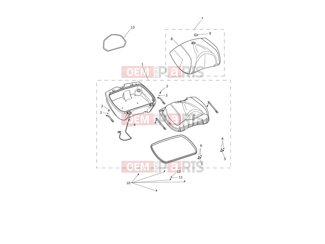 Triumph 2012 SPRINT GT Top Box