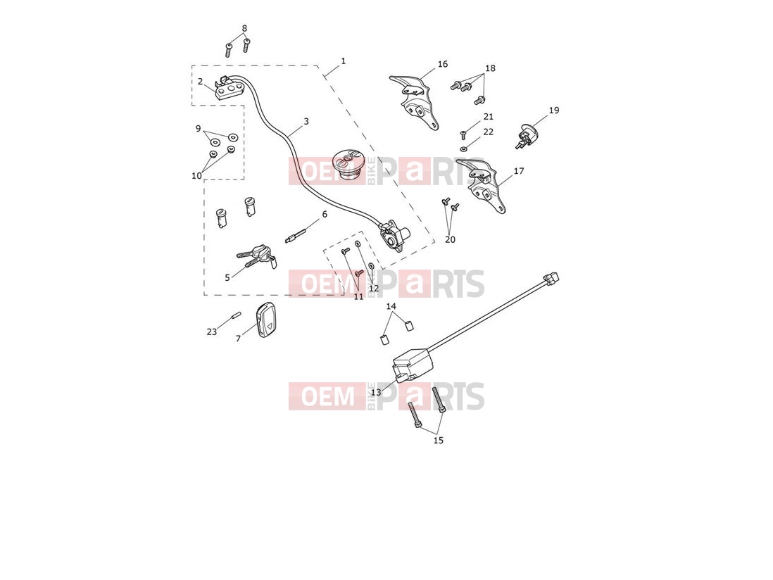 Triumph 2021 ROCKET 3 GT Lockset