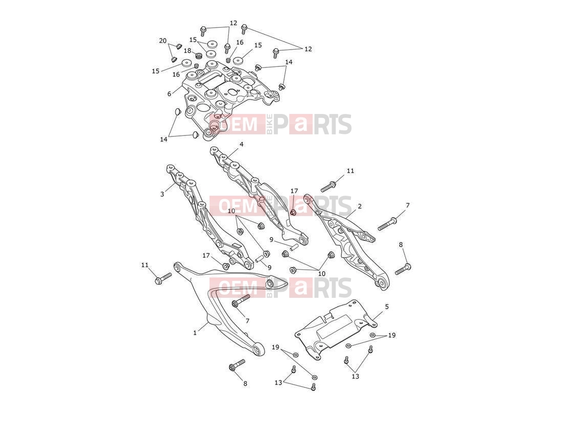 Triumph 2020 ROCKET 3 R Rear Subrame