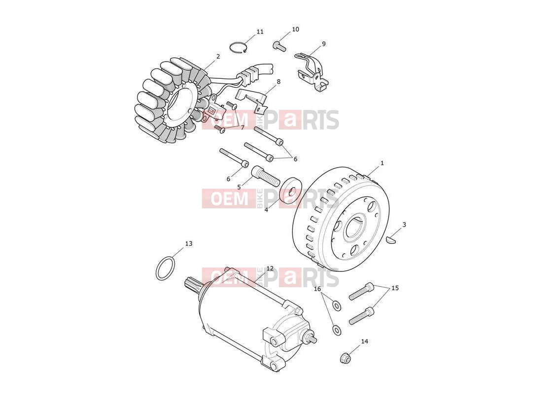 Triumph 2020 ROCKET 3 R Starter & Alternator