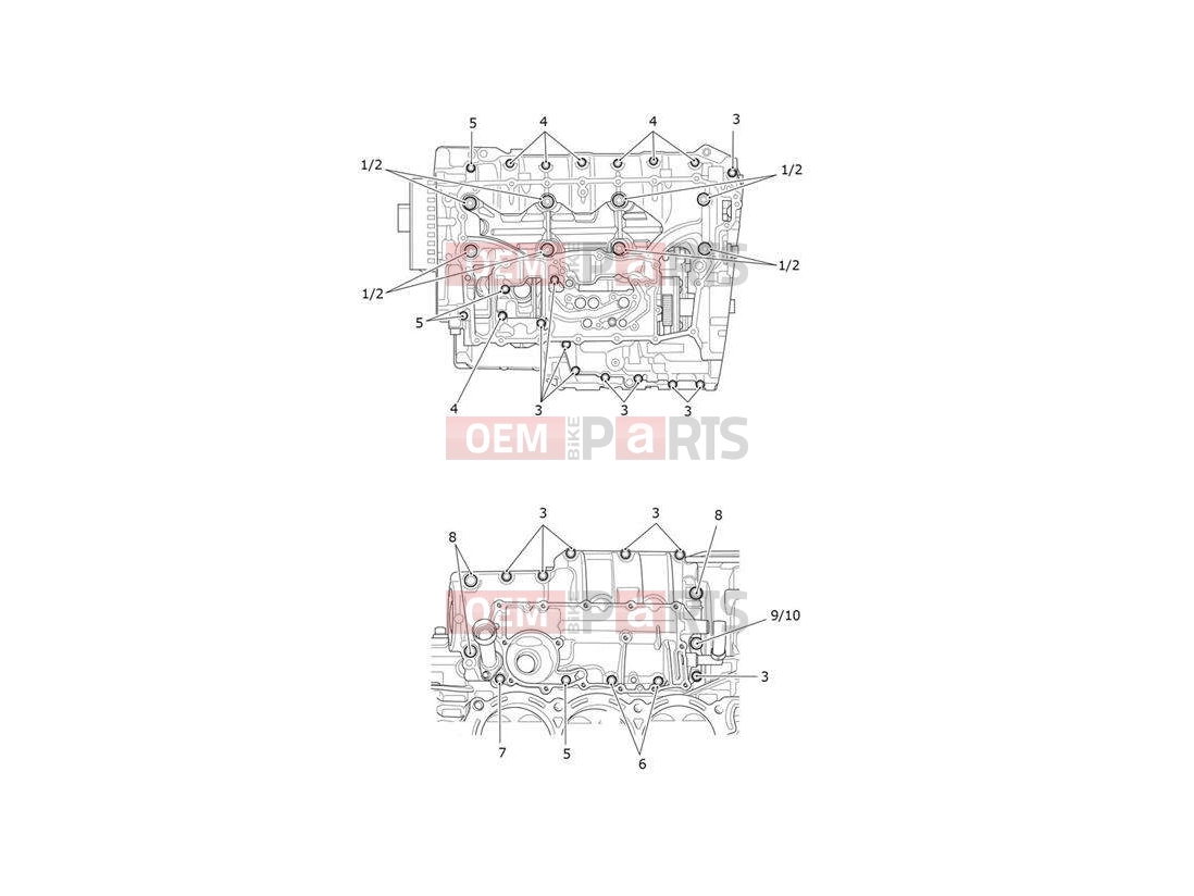 Triumph 2021 ROCKET 3 R Crankcases