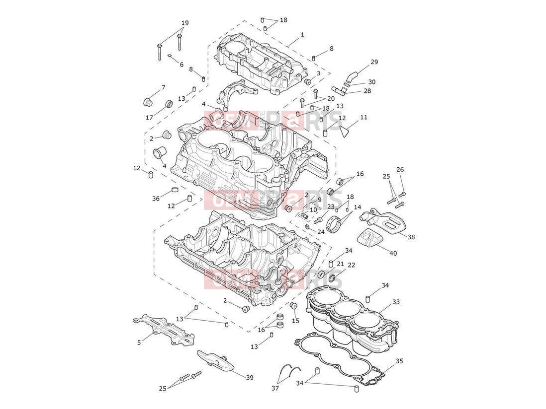 Triumph 2021 ROCKET 3 R Crankcase Fixings