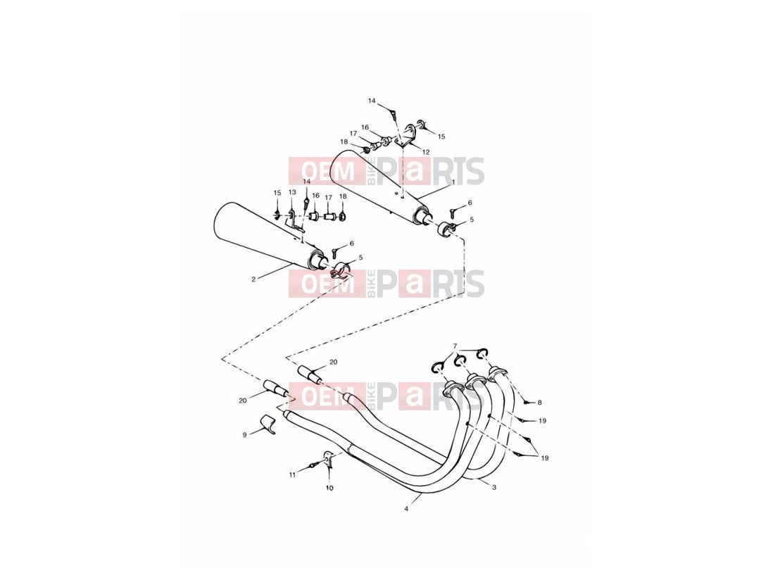Triumph 2000 ADVENTURER Exhaust System