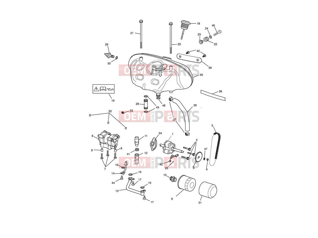Triumph 2011 ROCKET III, CLASSIC & ROADSTER Lubrication System