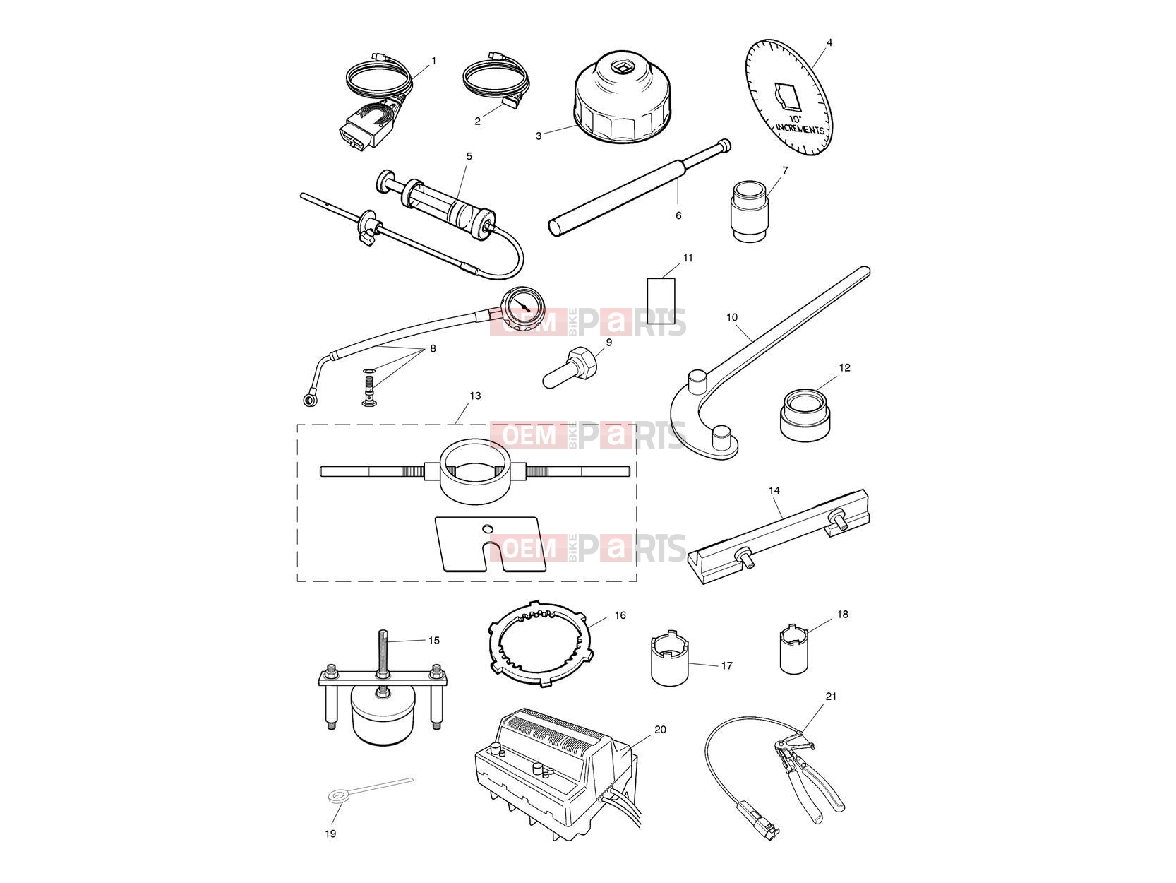 Triumph 2012 ROCKET III, CLASSIC & ROADSTER Service Tools